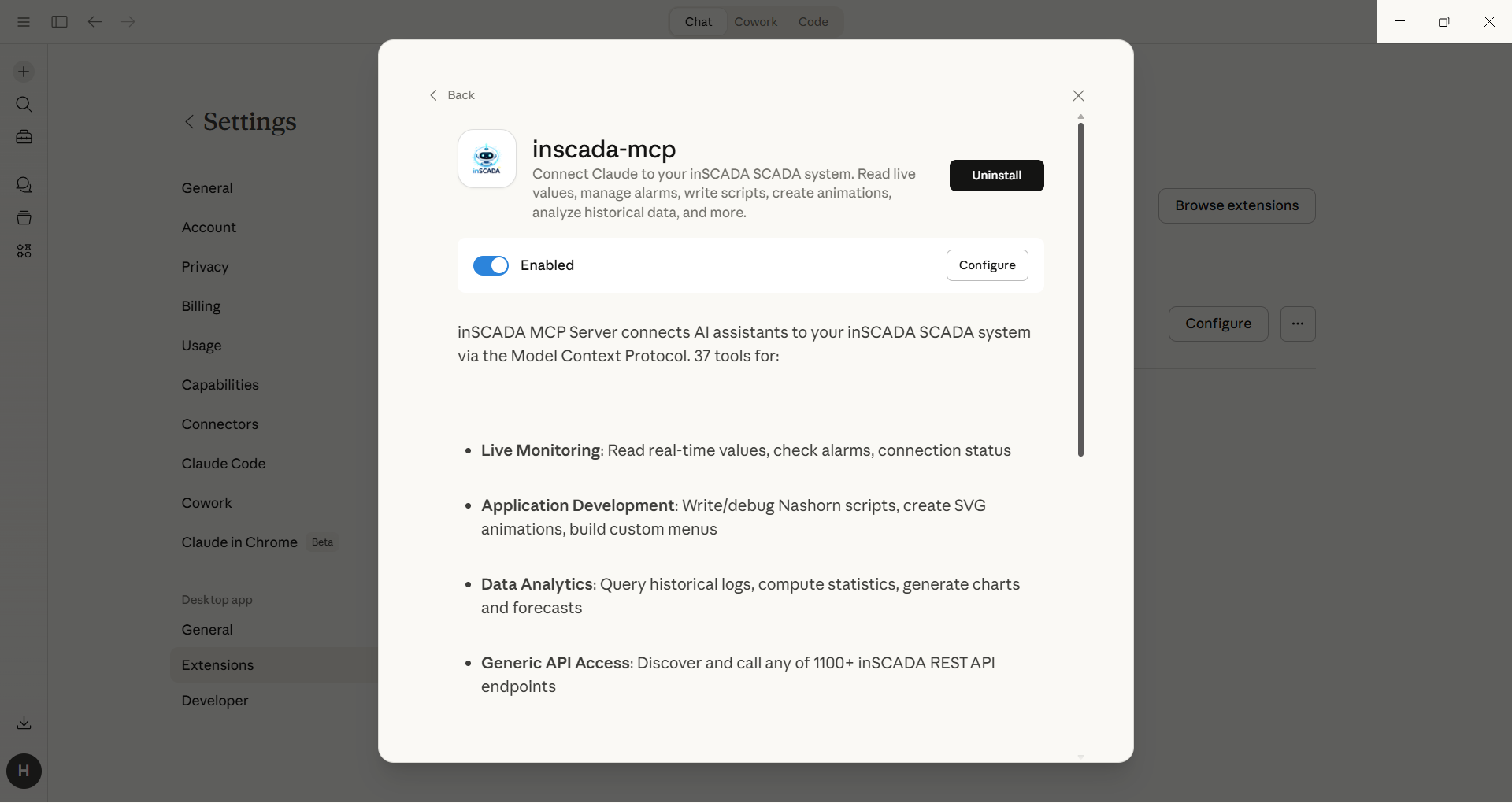 Extension Detayları