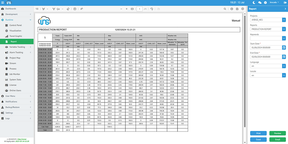 HES Raporlama Ekranı